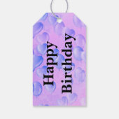 Trixie de Clown - blauwe Ballonnen Cadeaulabel (Achterkant)