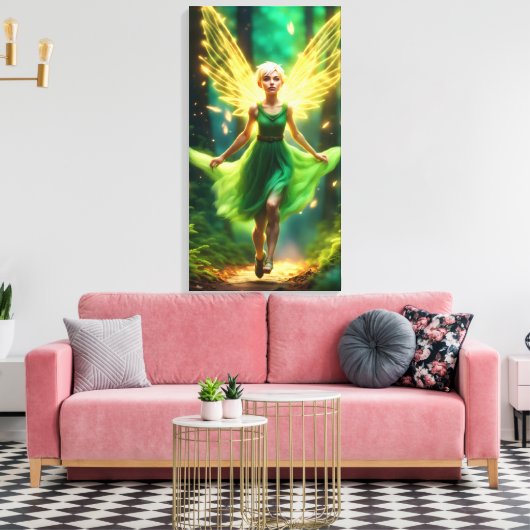 Trixie de Pixie Canvas Afdruk (Insitu (Woonkamer))
