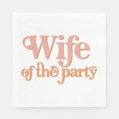 TRIXIE Retro 70's Bruid van het Feest Bachelorette Servet (Voorkant)