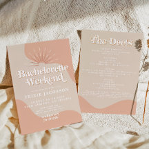 TRIXIE Retro 70's Disco Groovy Blush Bachelorette