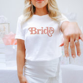 TRIXIE Retro 70's Doordrukkige en Oranje bride T-shirt