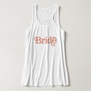 TRIXIE Retro 70's Doordrukkige en Oranje bride Tanktop