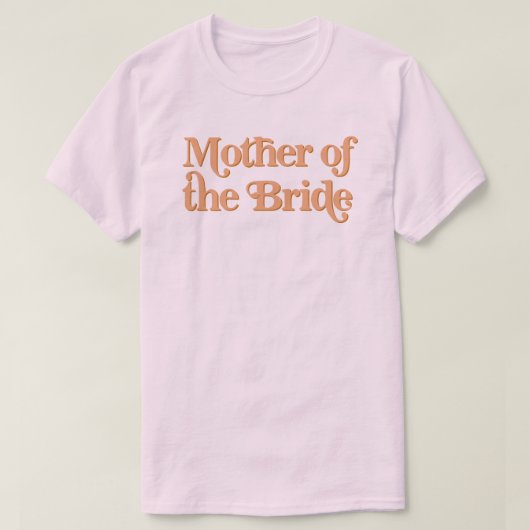 TRIXIE Retro 70's Geachte moeder van de Bride T-shirt (Design voorkant)