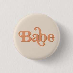 TRIXIE Retro 70's Het Feest Bachelorette Babe Ronde Button 3,2 Cm