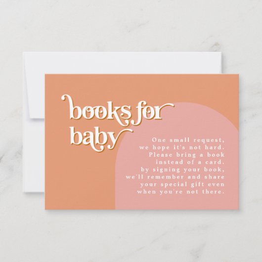 TRIXIE Retro 70's Roze Sinaasappels Boeken voor Ba Kaart (Voorkant)