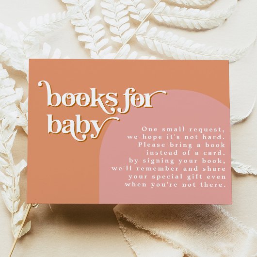 TRIXIE Retro 70's Roze Sinaasappels Boeken voor Ba Kaart