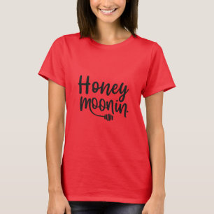 TRIXIE Retro 70's Themakleding Bruid Op Honingmoon T-shirt