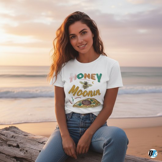 TRIXIE Retro 70's Themakleding Bruid Op Huwelijksr T-shirt