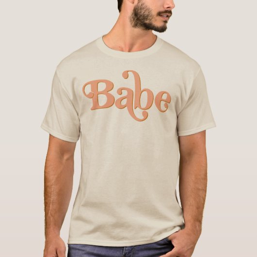 TRIXIE Retro 70's Thgerespecteerde Groovy Babe Bac T-shirt (Voorkant)