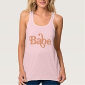 TRIXIE Retro 70's Thgerespecteerde Groovy Babe Bac Tanktop (Voorkant)