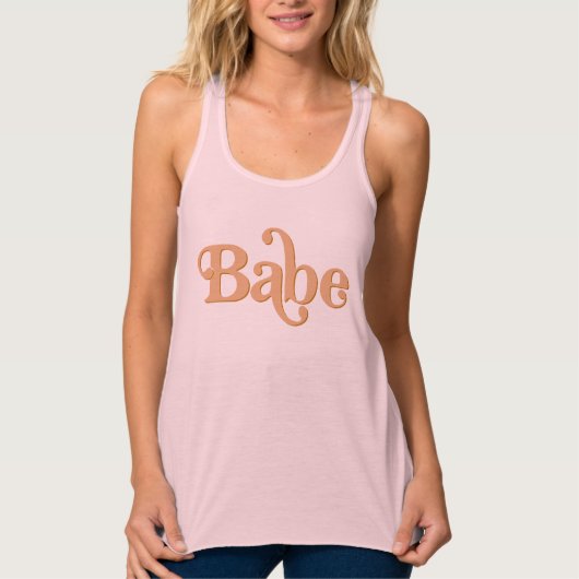 TRIXIE Retro 70's Thgerespecteerde Groovy Babe Bac Tanktop (Voorkant)