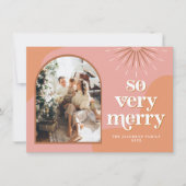 TRIXIE Retro Arched Photo Boho Kerstmis Kaart (Voorkant)