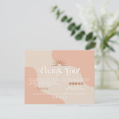 TRIXIE Retro Blush beige Business - Hartelijk dank Kaart (Staand voorkant)