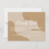 TRIXIE Retro Earth Tone Beige Business Hartelijk d Kaart (Voorkant)