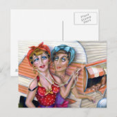 Trixie-zussen: De reeks van de Roze aanhangwagen Briefkaart (Voorkant / Achterkant)