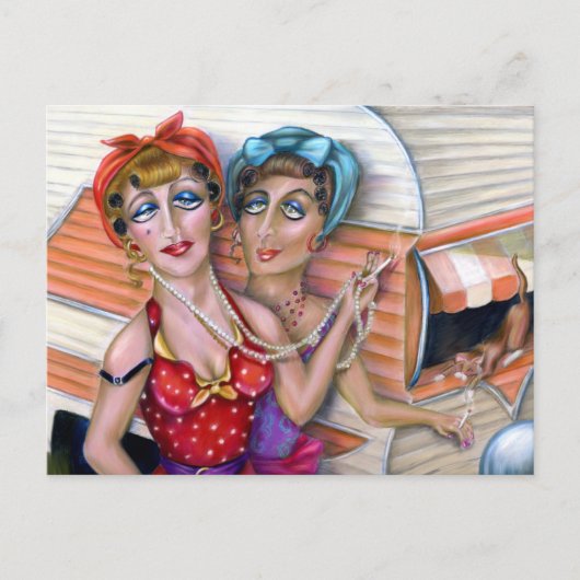 Trixie-zussen: De reeks van de Roze aanhangwagen Briefkaart (Voorkant)