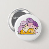 Trixische vlag Pride Lgbtq Cute Penguin Button (Voorkant /achterkant)