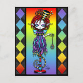 Trixy Pixie Stick Rainbow Circus Freak Briefkaart (Voorkant)
