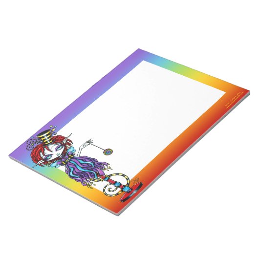 Trixy Pixie Stick Sideshow Circus BIG Notitieblok (Schuin)