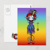 Trixy Pixie Stick Sideshow Circus Fairy Briefkaart (Voorkant / Achterkant)