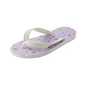 TRK - Paars patroon Kinder Teenslippers (Schuin)