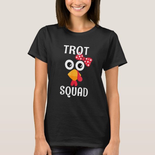 Tro Cute Running Thanksgiving Turkije T-shirt (Voorkant)