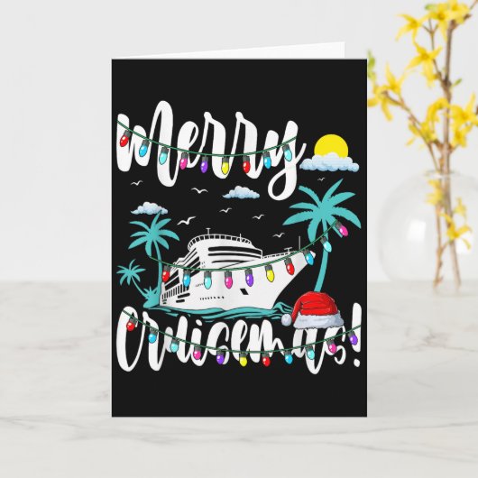 Trocal Heartbeat Christmas Cruise Merry Cruisemas  Kaart (Gele Bloem)