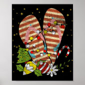 Trocal Xmas Summer Vacation Flip Flops Christmas I Poster (Voorkant)