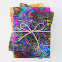 "Troebel dag door Glas in lood" inpakpapier