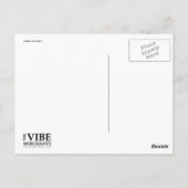 Troebel gespleten hart (zwart) briefkaart (Achterkant)