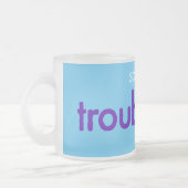 Troebel kind! matglas koffiemok (Links)