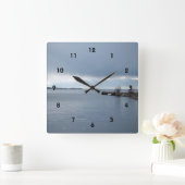 troebel meer vierkante klok (Huis)