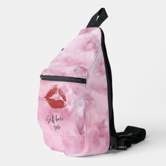 troebel roze sling bag (Rechterhoek)