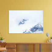 Troebele bergen canvas afdruk (Insitu (Woonkamer))