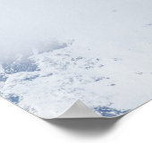 Troebele bergen poster (Hoek)