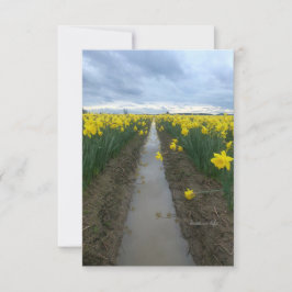 troebele dag narcissen notitiekaartje