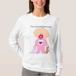 Troebele grauntie en personaliseer de naam van het t-shirt