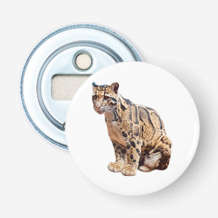 troebele luipfoto oerwoud groot kattedier button flesopener