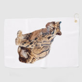 troebele luipfoto oerwoud groot kattedier golfhanddoek (Horizontaal)