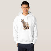 troebele luipfoto oerwoud groot kattedier hoodie (Voorkant volledig)