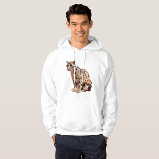 troebele luipfoto oerwoud groot kattedier hoodie (Voorkant volledig)