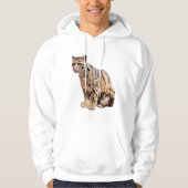 troebele luipfoto oerwoud groot kattedier hoodie (Voorkant)