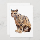 troebele luipfoto oerwoud groot kattedier kaart (Voorkant / Achterkant)