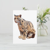 troebele luipfoto oerwoud groot kattedier kaart (Staand voorkant)