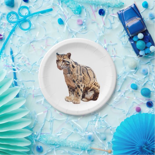 troebele luipfoto oerwoud groot kattedier papieren bordje (Feest)