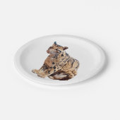 troebele luipfoto oerwoud groot kattedier papieren bordje (Gekanteld)