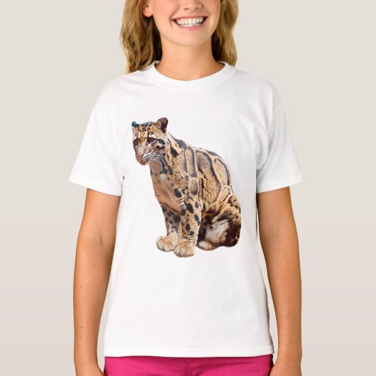 troebele luipfoto oerwoud groot kattedier t-shirt (Voorkant)