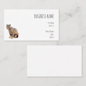 troebele luipfoto oerwoud groot kattedier visitekaartje (Voorkant / Achterkant)