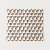 troebele luipfoto oerwoud groot kattedier wandkleed (Voorkant (horizontaal))