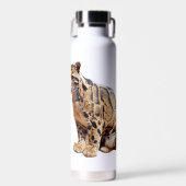 troebele luipfoto oerwoud groot kattedier waterfles (Voorkant)